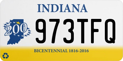 IN license plate 973TFQ