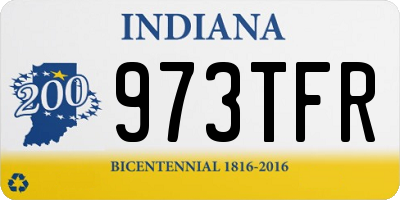 IN license plate 973TFR