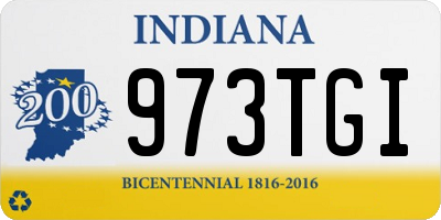 IN license plate 973TGI