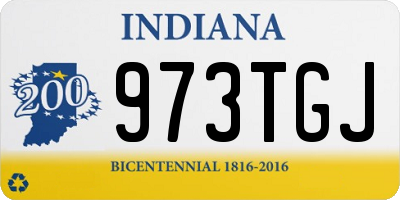 IN license plate 973TGJ