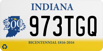 IN license plate 973TGQ