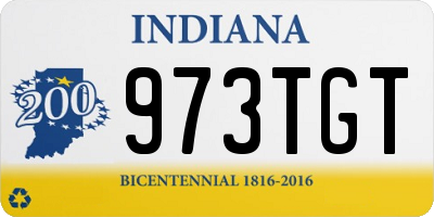 IN license plate 973TGT