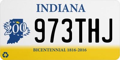 IN license plate 973THJ