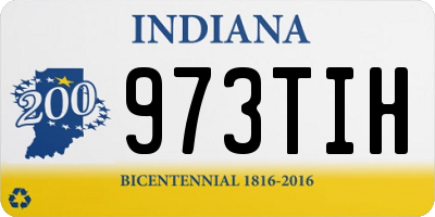 IN license plate 973TIH