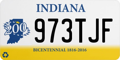 IN license plate 973TJF