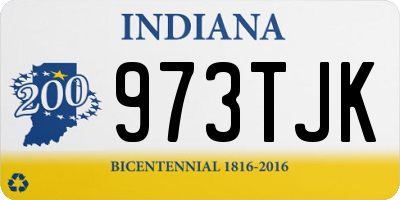 IN license plate 973TJK