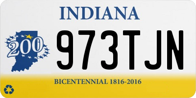 IN license plate 973TJN