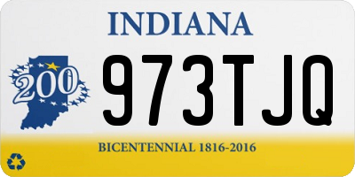 IN license plate 973TJQ
