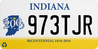 IN license plate 973TJR