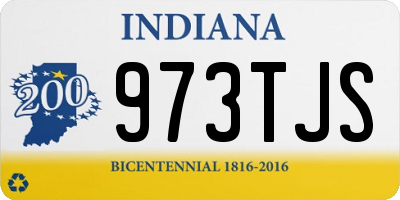 IN license plate 973TJS