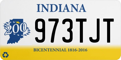 IN license plate 973TJT