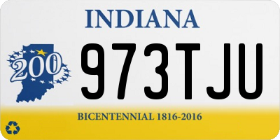 IN license plate 973TJU