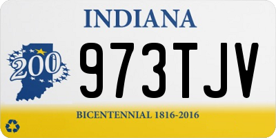 IN license plate 973TJV