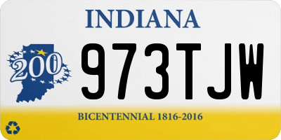 IN license plate 973TJW