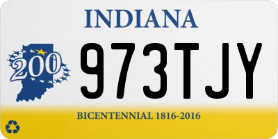 IN license plate 973TJY