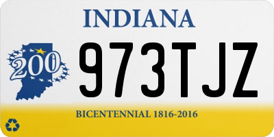 IN license plate 973TJZ