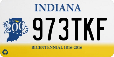 IN license plate 973TKF