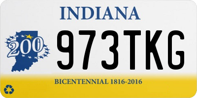 IN license plate 973TKG