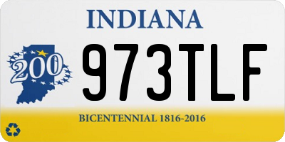 IN license plate 973TLF