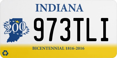 IN license plate 973TLI