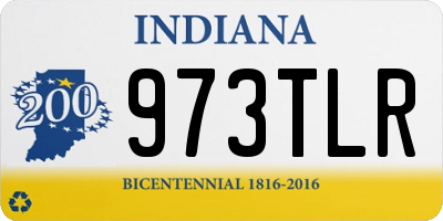 IN license plate 973TLR