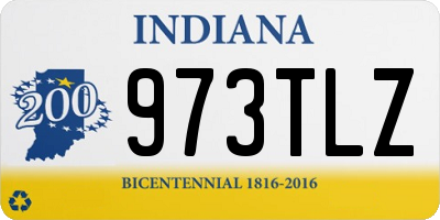 IN license plate 973TLZ