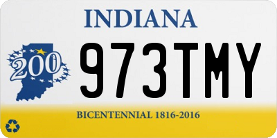 IN license plate 973TMY