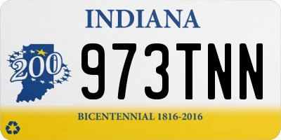 IN license plate 973TNN