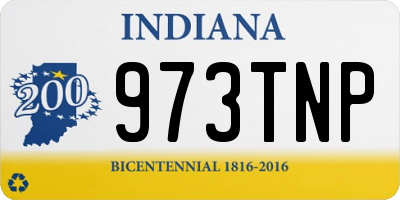 IN license plate 973TNP