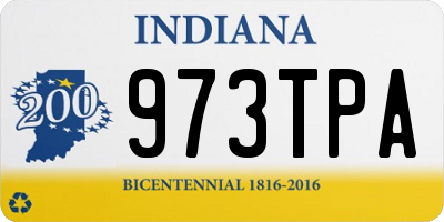 IN license plate 973TPA