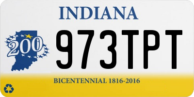 IN license plate 973TPT