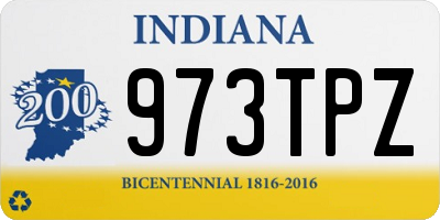 IN license plate 973TPZ
