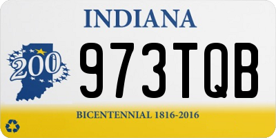 IN license plate 973TQB
