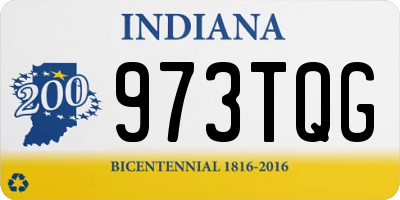 IN license plate 973TQG