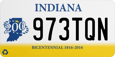 IN license plate 973TQN
