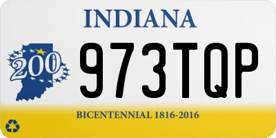IN license plate 973TQP