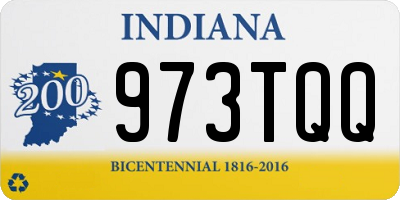 IN license plate 973TQQ