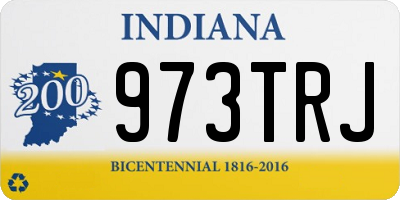 IN license plate 973TRJ