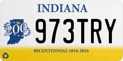 IN license plate 973TRY