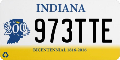 IN license plate 973TTE