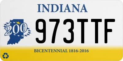 IN license plate 973TTF