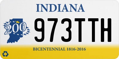 IN license plate 973TTH