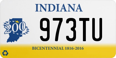 IN license plate 973TU