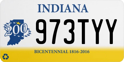IN license plate 973TYY