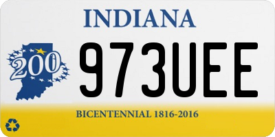 IN license plate 973UEE