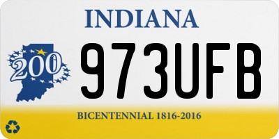 IN license plate 973UFB