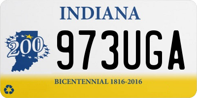 IN license plate 973UGA