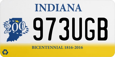 IN license plate 973UGB