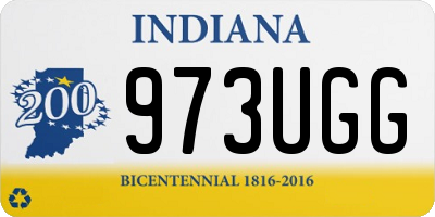 IN license plate 973UGG