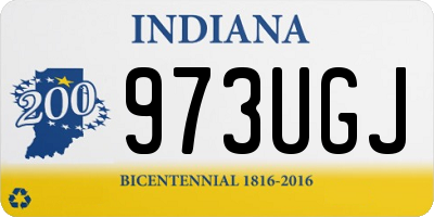IN license plate 973UGJ
